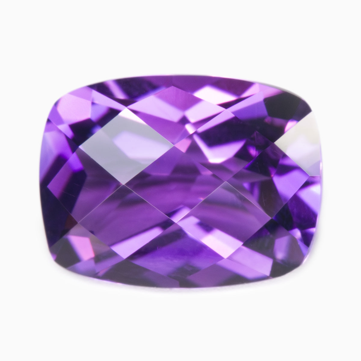 8x6mm Cushion Chequerboard Top Amethyst (AMCU86CB)