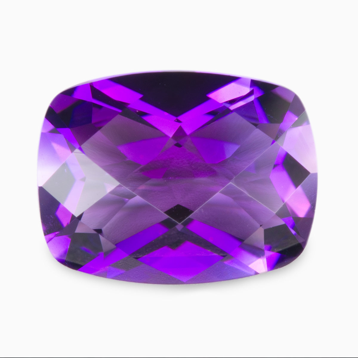 8x6mm Cushion Chequerboard Top Amethyst (AMCU86CB)