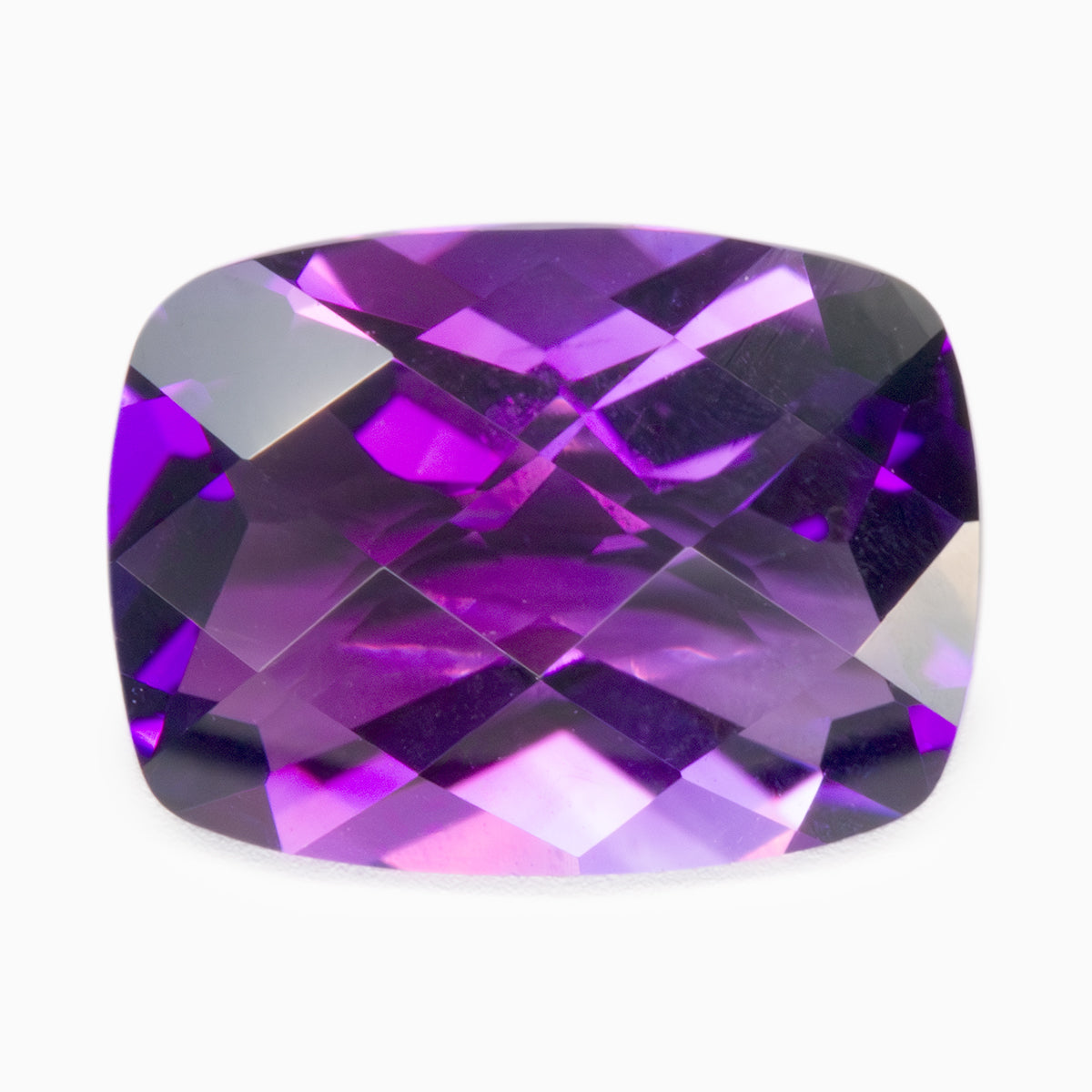 8x6mm Cushion Chequerboard Top Amethyst (AMCU86CB)
