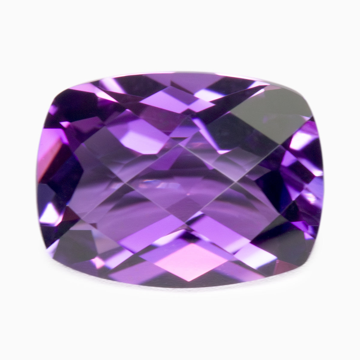 8x6mm Cushion Chequerboard Top Amethyst (AMCU86CB)