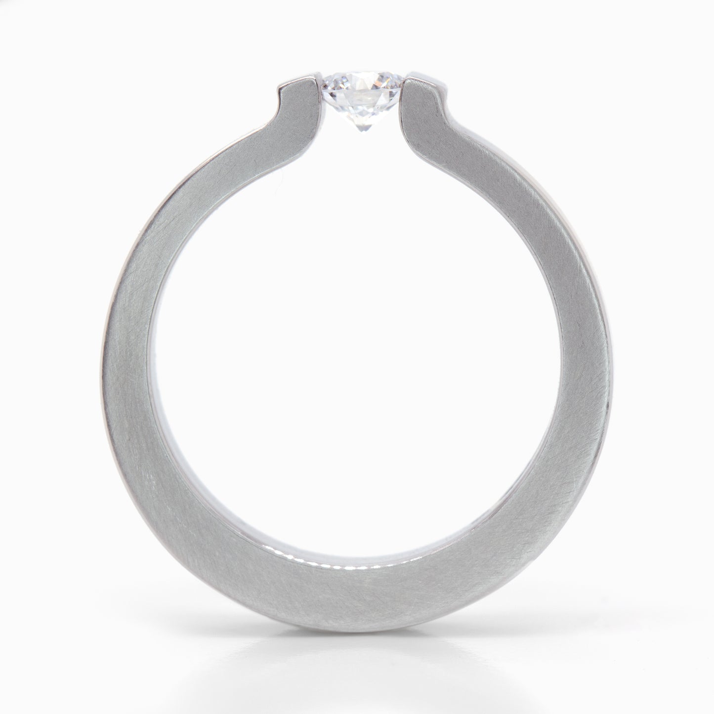 Niessing 'Open End' Tension Ring - 18ct Grey Gold - 0.25ct - G/Vs (AOY0293)