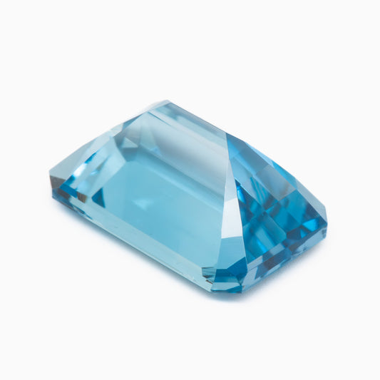 8.22x5.77mm Octagonal Brazilian Aqua - Certificated (AQE002)