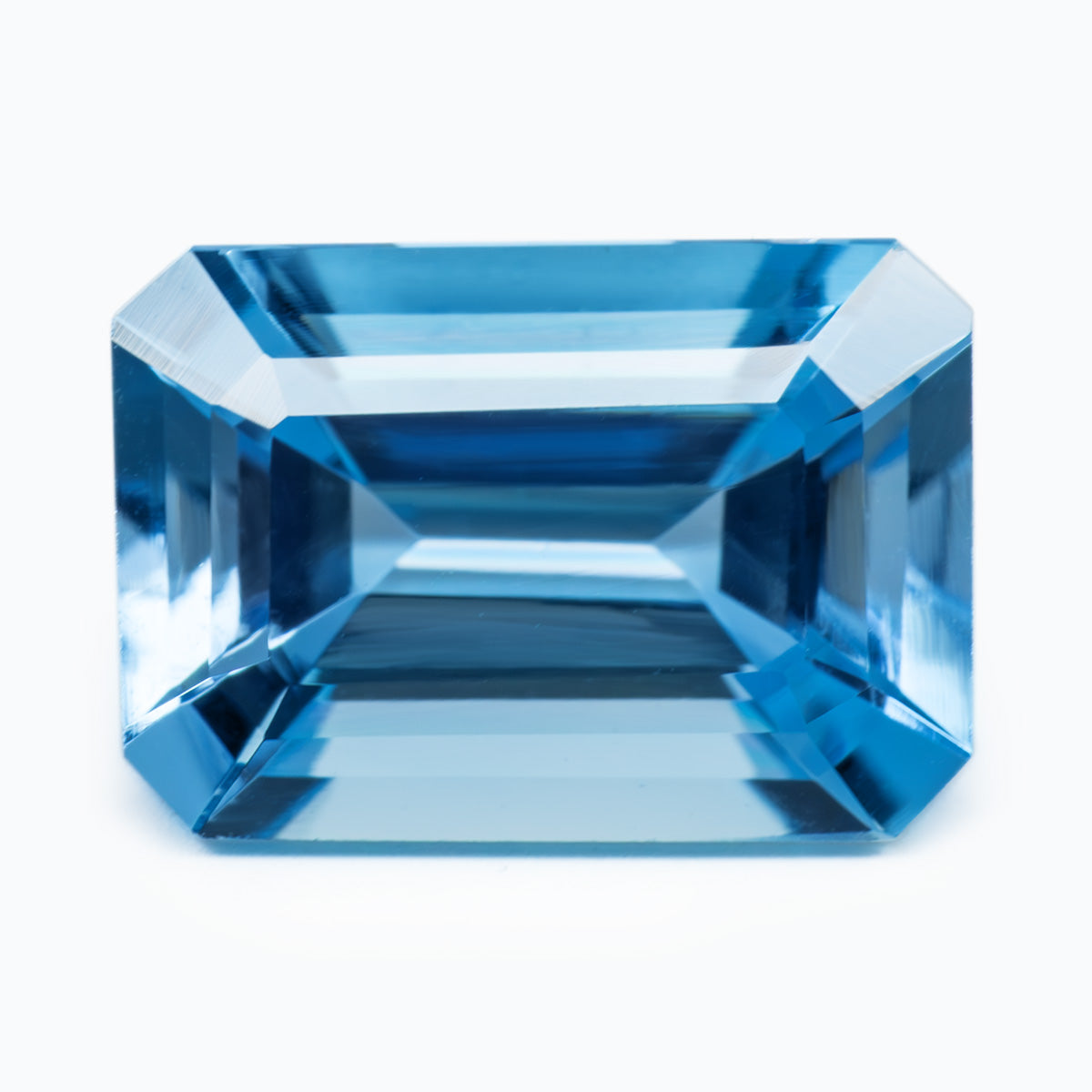 8.22x5.77mm Octagonal Brazilian Aqua - Certificated (AQE002)