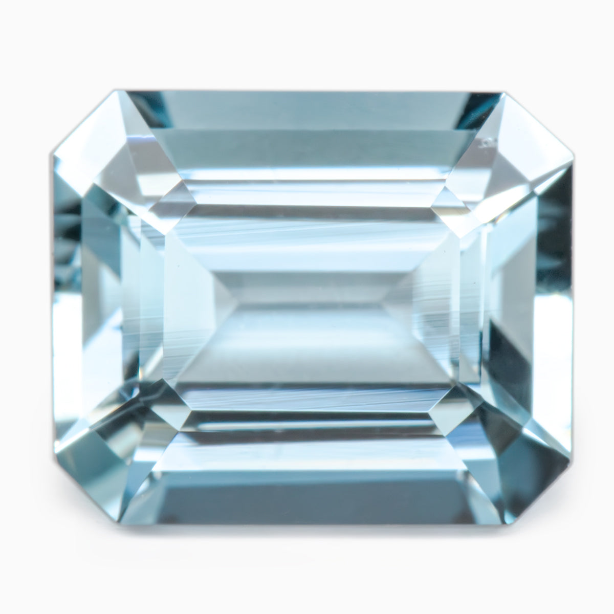 7.26x6.07mm Octagonal Madagascan Aqua - Certificated (AQE004)