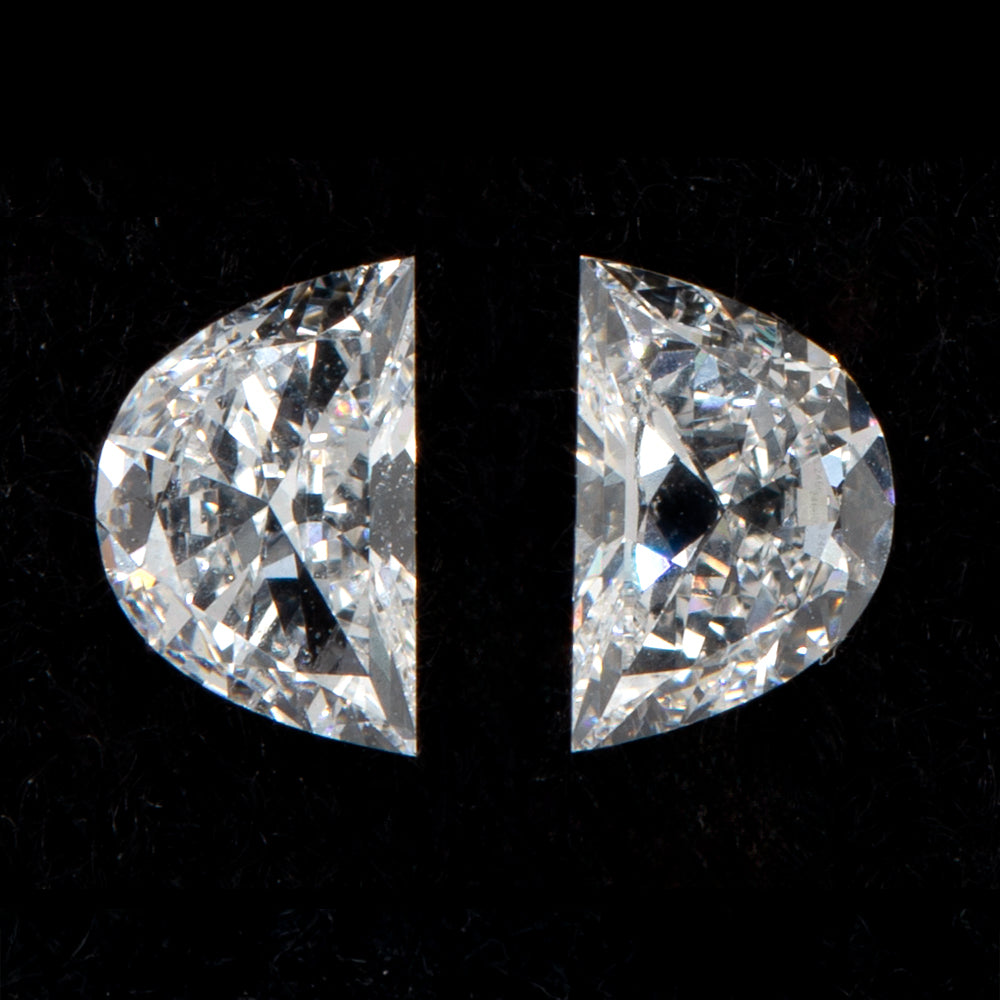 5.3x3.5mm - Half-Moon Diamonds Certificated (DIMK659)