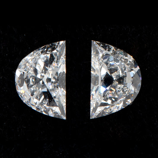 5.3x3.5mm - Half-Moon Diamonds Certificated (DIMK659)