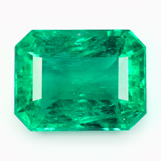 7.93x6.09mm Octagonal Zambian Emerald - Certificated (EME014)