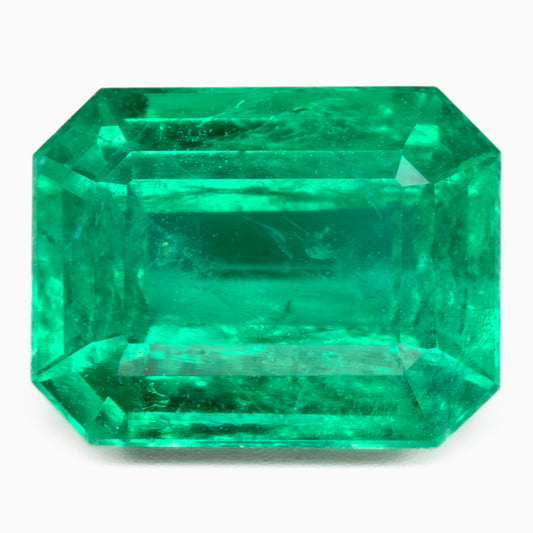 7.22x5.97mm Octagonal Zambian Emerald - Certificated (EME016)