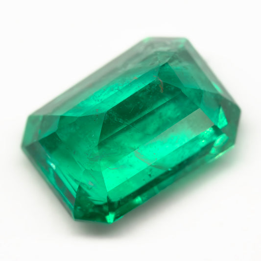 6.74x4.95mm Octagonal Zambian Emerald - Certificated (EME020)