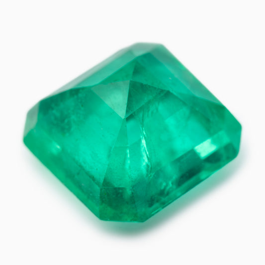 7.14x7.10mm Square Octagonal Zambian Emerald Certificated (EME034)