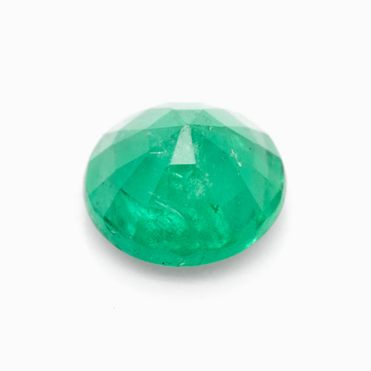6.53x6.51mm Round Zambian Emerald - Certificated (EMR011)
