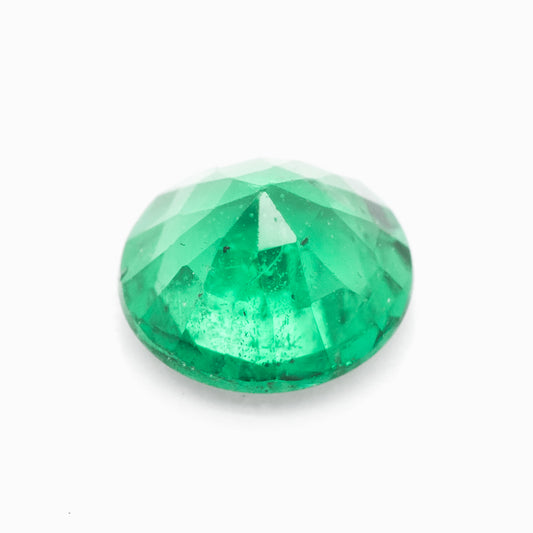 5x4.95mm Round Zambian Emerald - Certificated (EMR013)