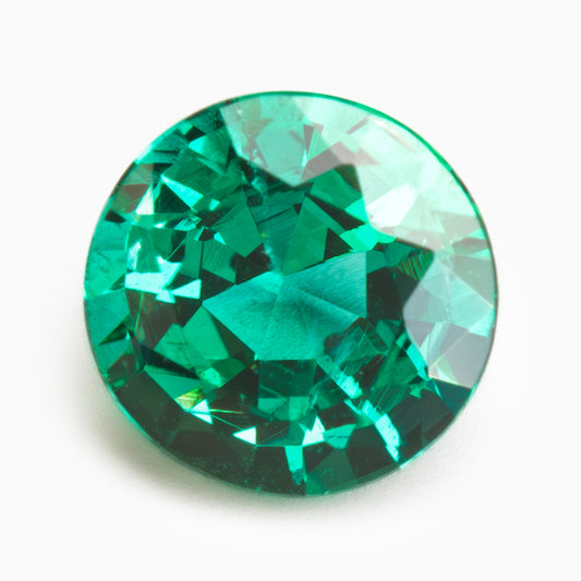 5.07x3.39mm Round Zambian Emerald - Certificated (EMR014)