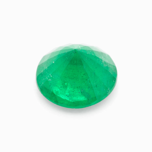 6.47x6.43mm Round Zambian Emerald - Certificated (EMR015)