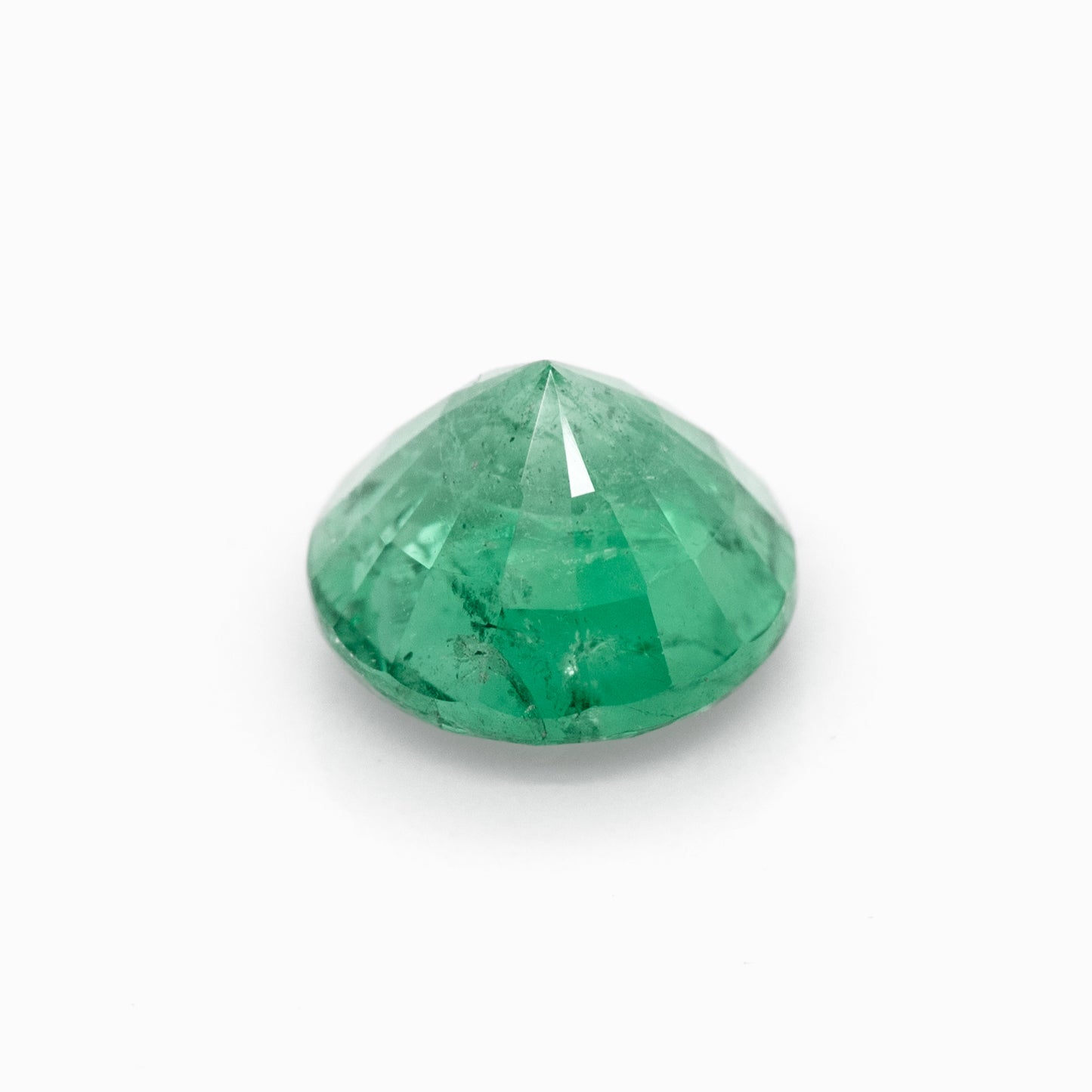6.93x6.92mm Round Zambian Emerald - Certificated (EMR018)