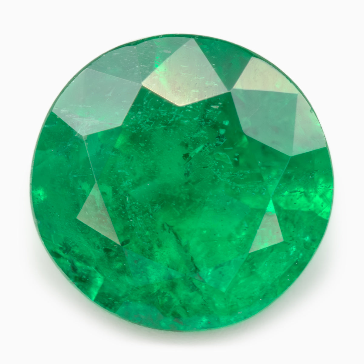 5.66-5.62mm Round Zambian Emerald - Certificated (EMR019)