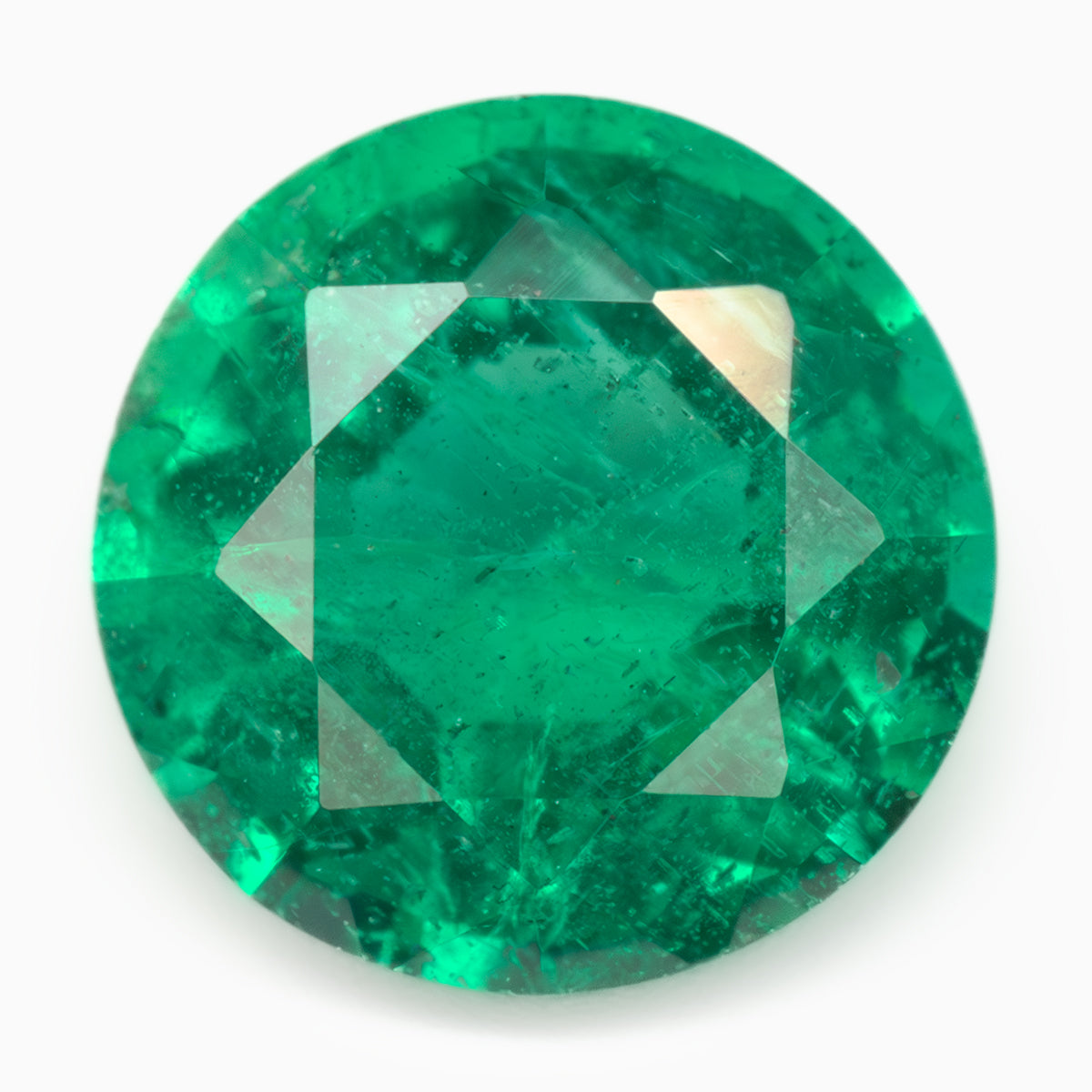 5.49-5.48mm Round Zambian Emerald - Certificated (EMR020)
