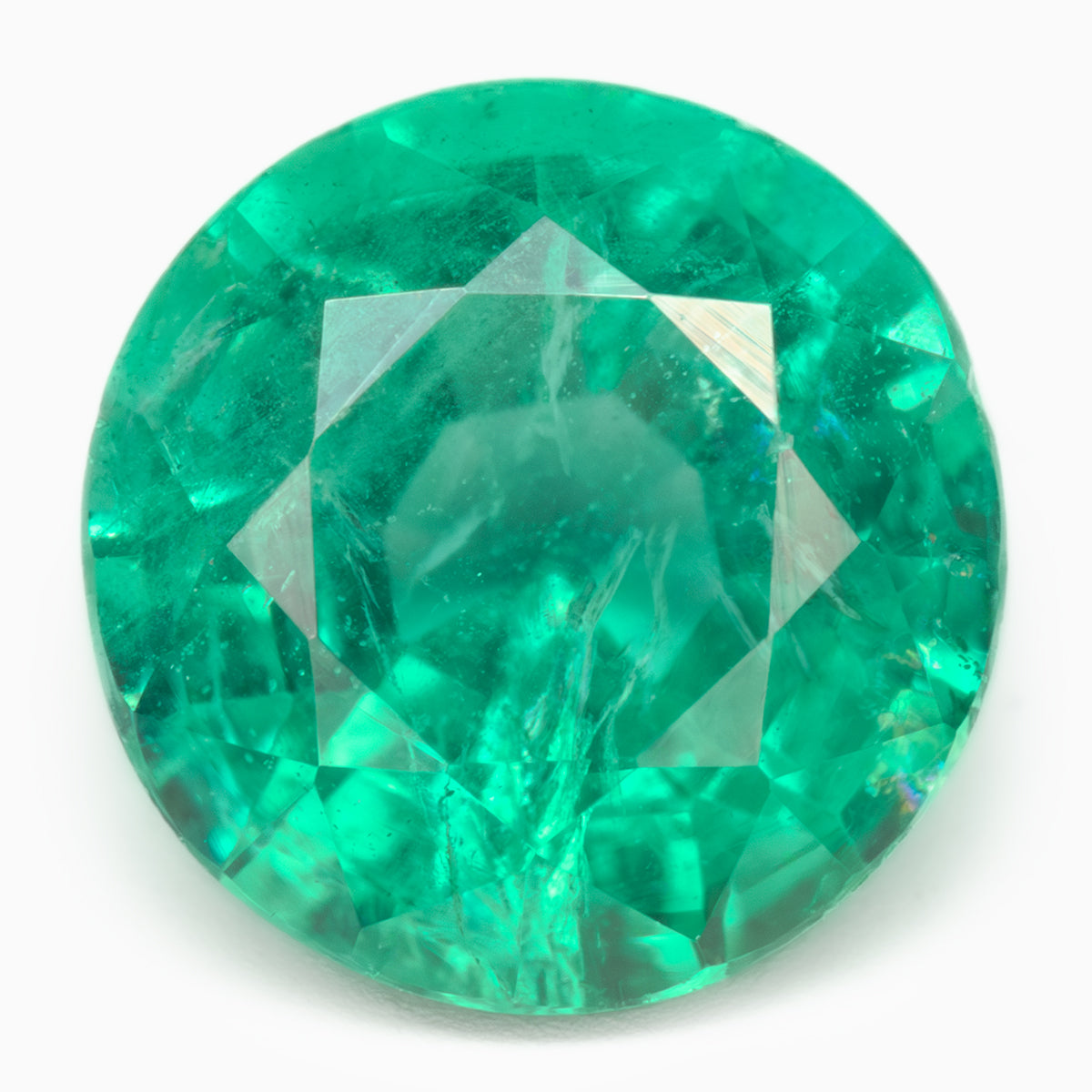 5.58-5.46mm Round Zambian Emerald - Certificated (EMR026)