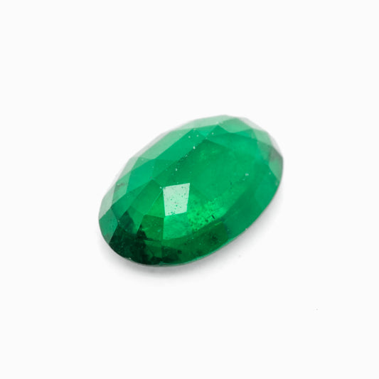 6.06x4.16mm Oval Zambian Emerald - Certificated (EMV017)