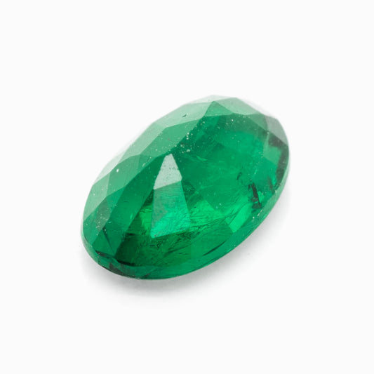 6.12x4.05mm Oval Zambian Emerald - Certificated (EMV018)