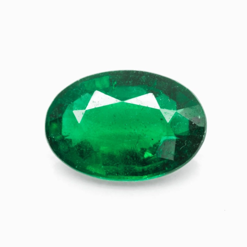 6.06x4.16mm Oval Zambian Emerald - Certificated (EMV017)