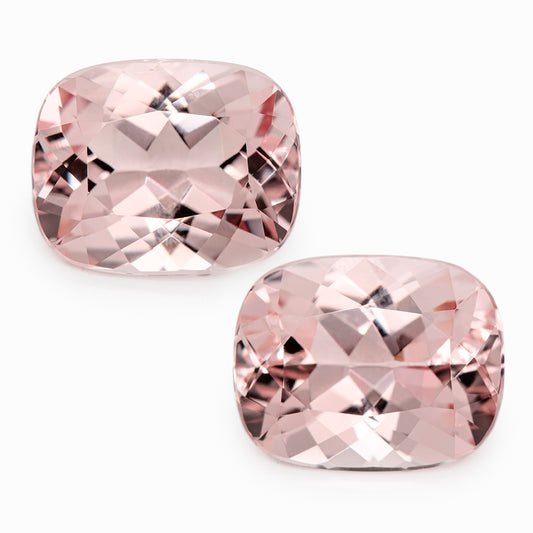 Pair of 10x8mm Cushion Morganites (MOGCU108A)