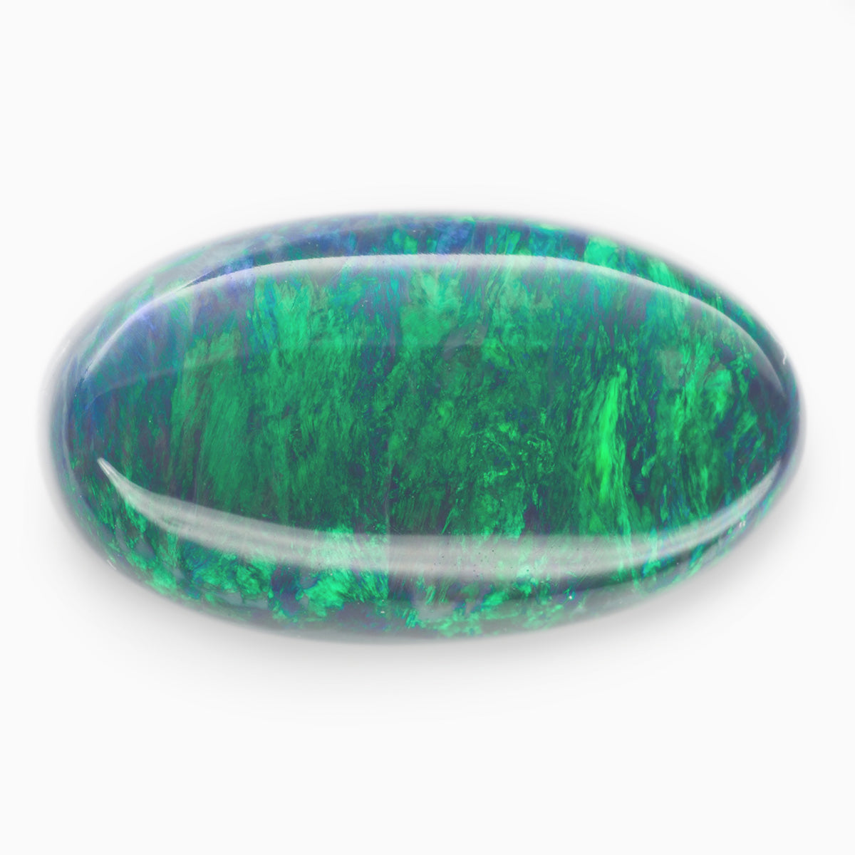 11.96x6.82mm Oval Black Opal (OPB127)