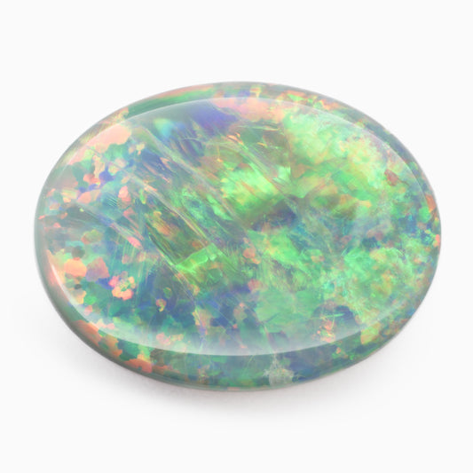 11.83x8.98mm Oval Black Lightning Ridge Opal (OPB129)