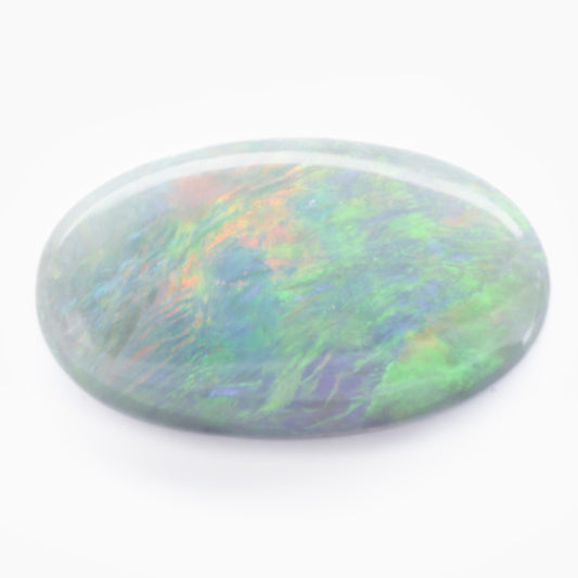 9.40x5.54mm Oval Grey Backed Black Opal (OPBV9455)