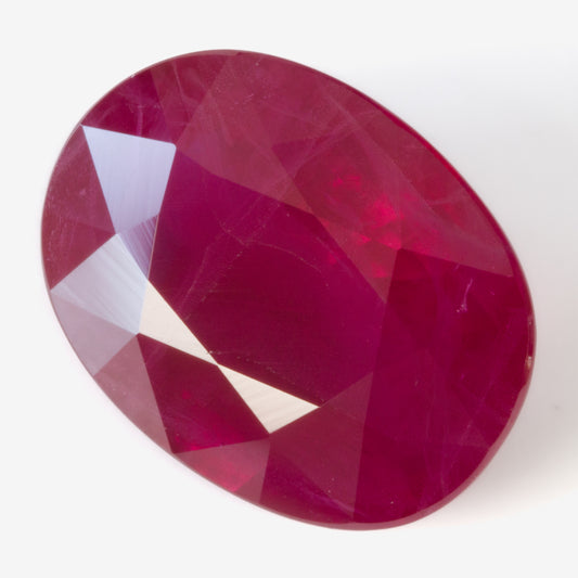 8.14x6.21mm Oval Ruby - Certificated (RUV119)