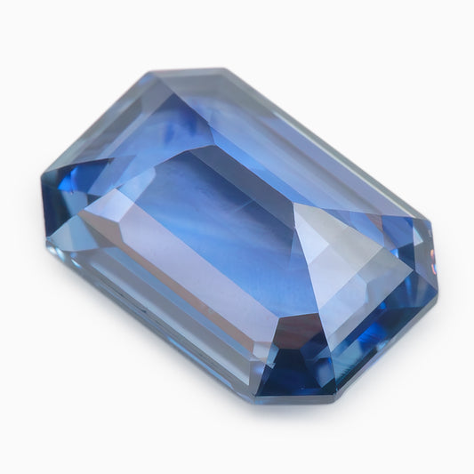 7.40x5.34mm Octagonal Ceylon Sapphire Certificated (SACE007)