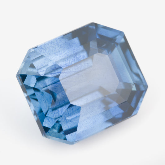 8.93x7.60mm Octagonal Madagascan Sapphire - Certificated (SACE015)