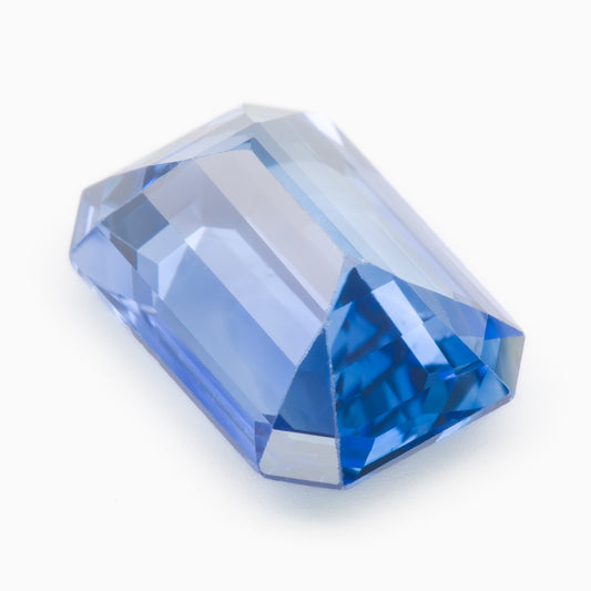 7.58x5.50mm Octagonal Ceylon Sapphire - Certificated (SACE129)