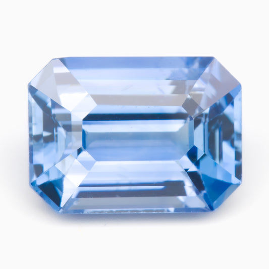 7.58x5.50mm Octagonal Ceylon Sapphire - Certificated (SACE129)