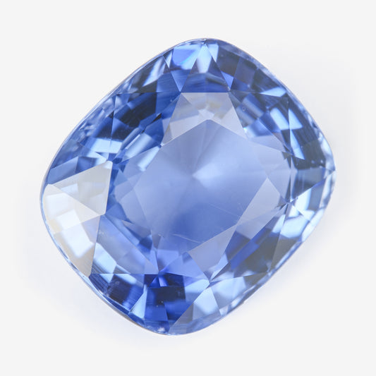 8.66x7.56mm Cushion Ceylon Sapphire - Certificated (SACU008)