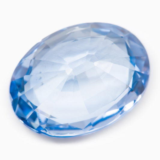 8.15x6.18mm Oval Ceylon Sapphire Certificated (SACV012)