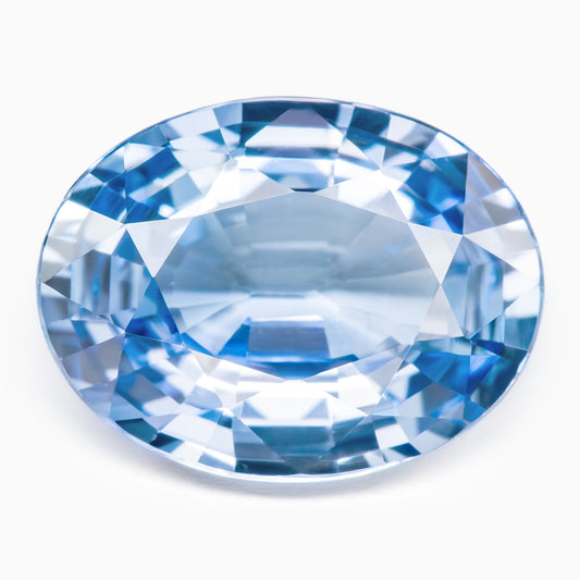8.15x6.18mm Oval Ceylon Sapphire Certificated (SACV012)