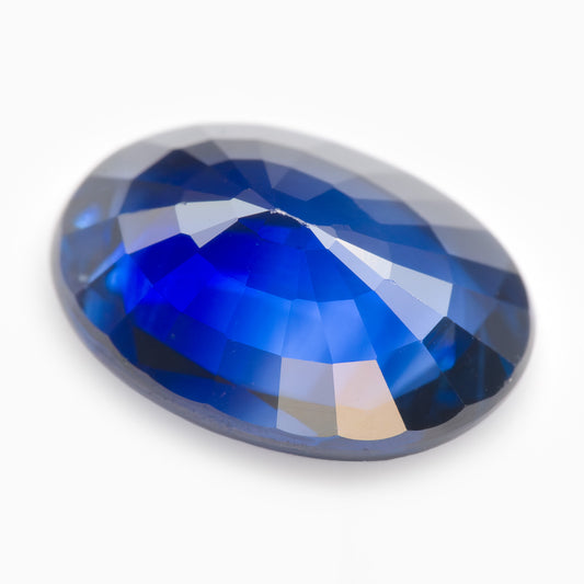 7.02x5.18mm Oval Ceylon Sapphire Certificated (SACV015)