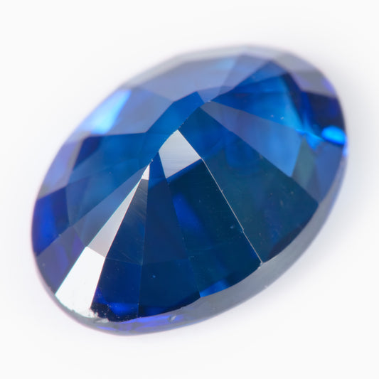 7.18x5.24mm Oval Ceylon Sapphire Certificated (SACV017)