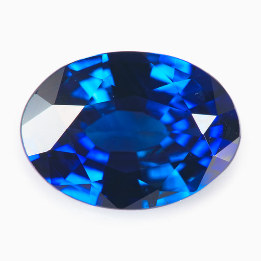 7.18x5.24mm Oval Ceylon Sapphire Certificated (SACV017)