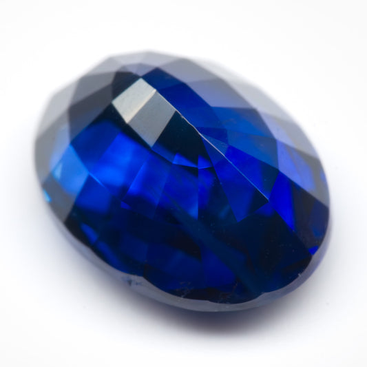 6.95x5.08mm Oval Ceylon Sapphire Certificated (SACV018)