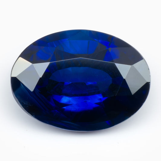 6.95x5.08mm Oval Ceylon Sapphire Certificated (SACV018)