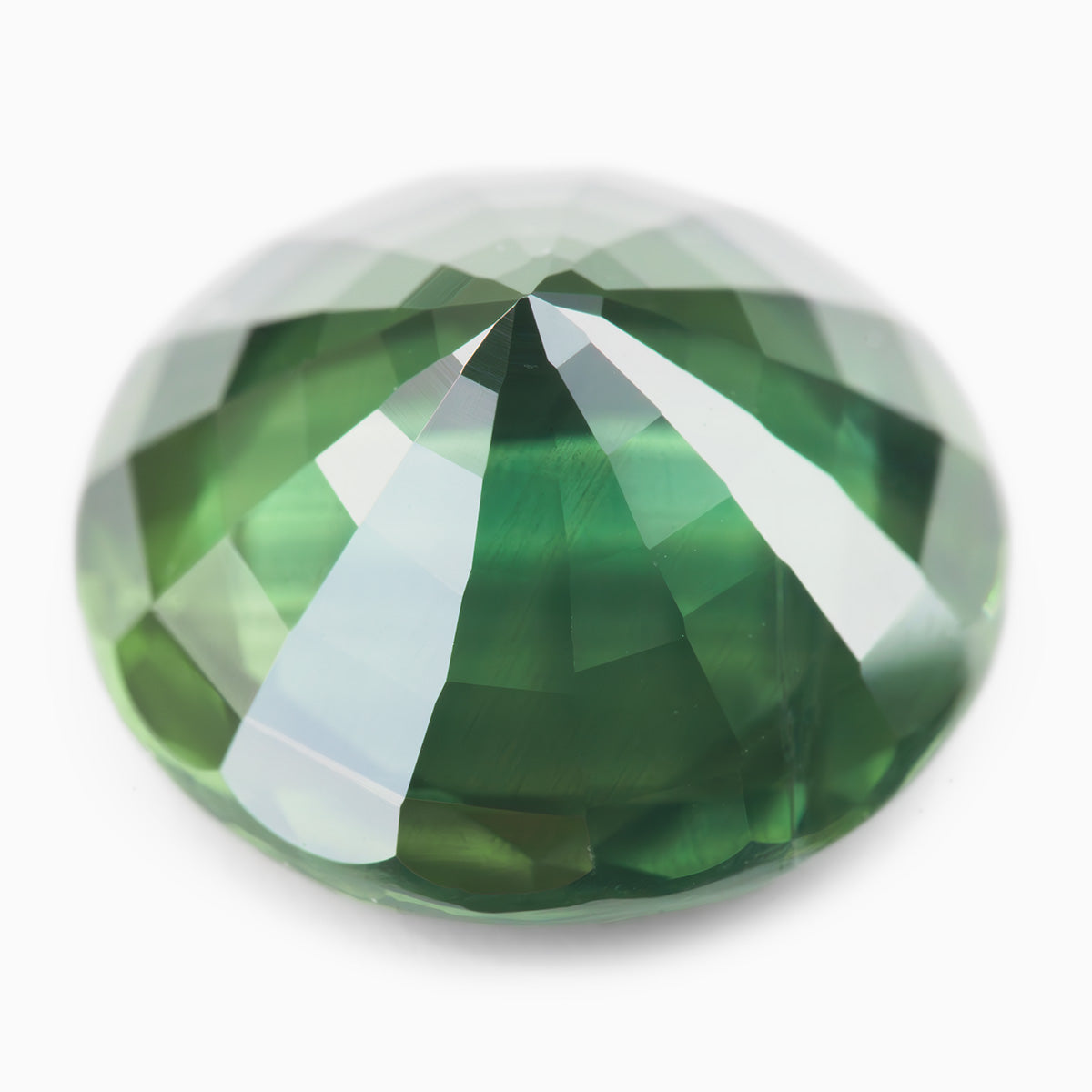7.97mm Round Green Sapphire (SAGR80-221)