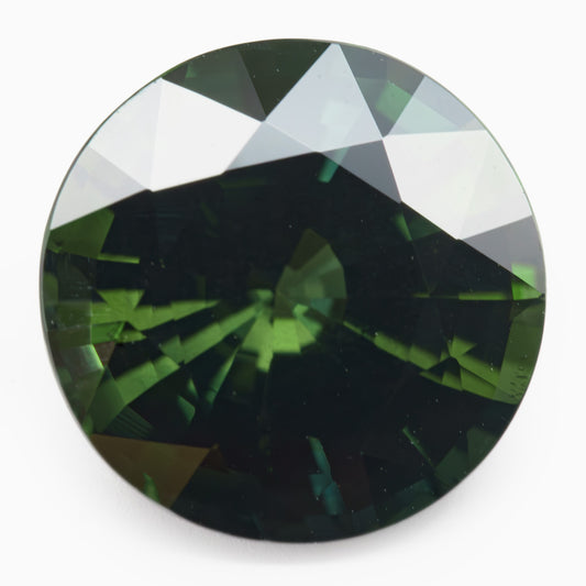 8.14mm Round Green Sapphire (SAGR80-230)