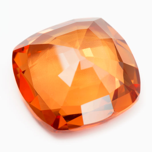 7mm Cushion Orange BE Sapphire (SAOC004)