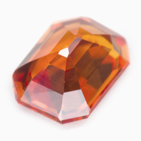 6.75x5.03mm Octagonal BE Orange Sapphire (SAOE75B)