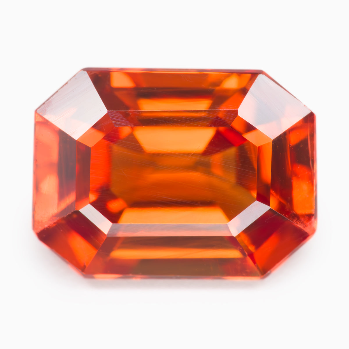 6.75x5.03mm Octagonal BE Orange Sapphire (SAOE75B)