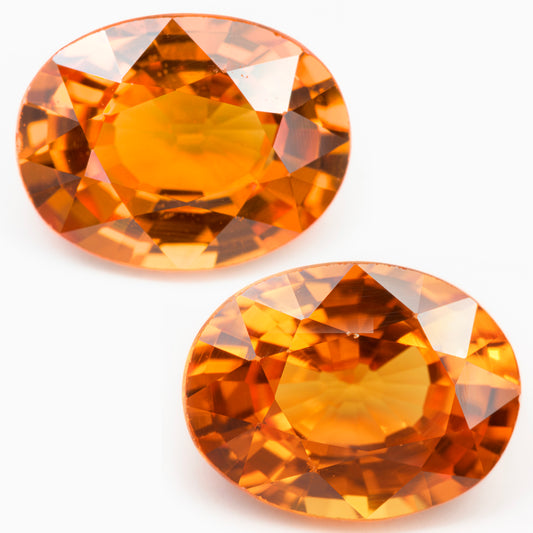 8x6mm Oval Orange BE Sapphire (SAOV86)