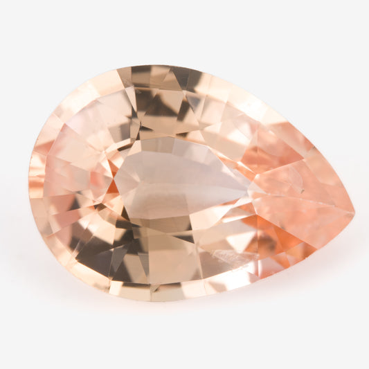 7.68x5.53mm Pear-Shape Peach Sapphire (SAPDP004)