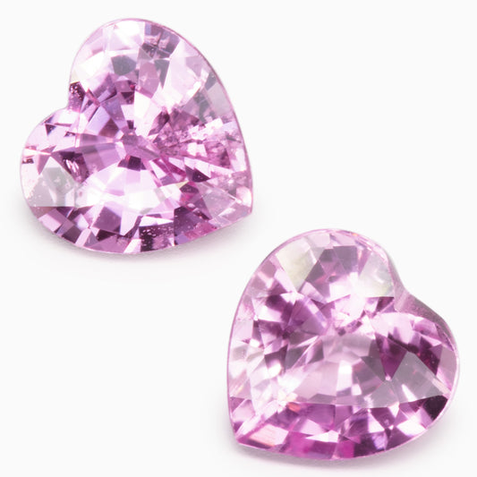 4.5mm Heart Shape Pink Sapphire - (SAPH445)